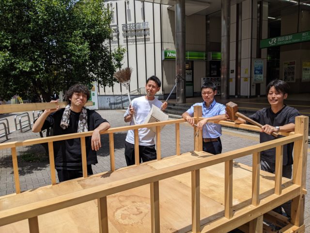 西荻窪仲通商店街の山車準備に参加しました！